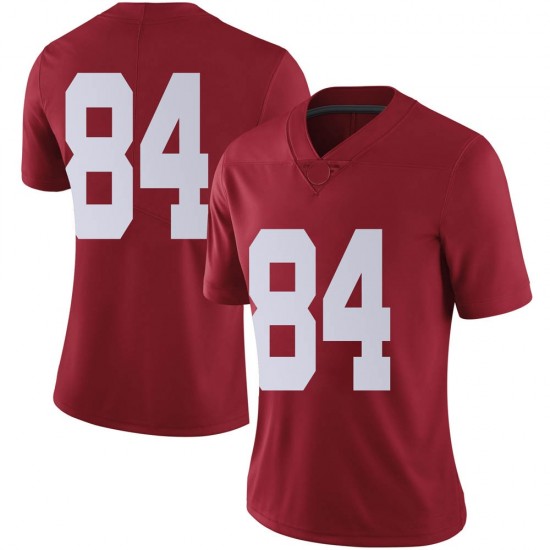 Alabama Crimson Tide Women's Joshua Lanier #84 No Name Crimson NCAA Nike Authentic Stitched College Football Jersey LK16U62FW